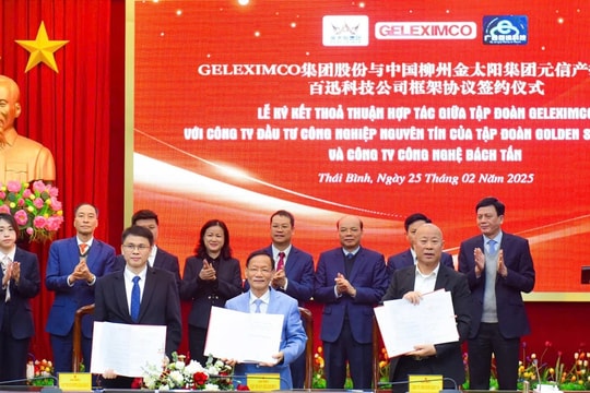 Geleximco ký thoả thuận hợp tác xây dựng nhà máy sản xuất phụ tùng ô tô tại tỉnh Thái Bình với đối tác Liễu Châu - Trung Quốc