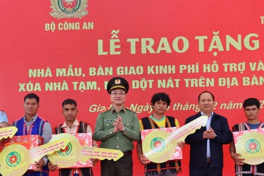 Bộ Công an hỗ trợ Gia Lai 231 tỷ đồng xoá nhà tạm, nhà dột nát