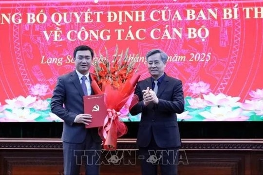 Ông Nguyễn Cảnh Toàn làm Phó Bí thư Tỉnh ủy Lạng Sơn