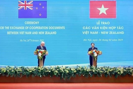 Vietnam, New Zealand upgrade bilateral ties to Comprehensive Strategic Partnership