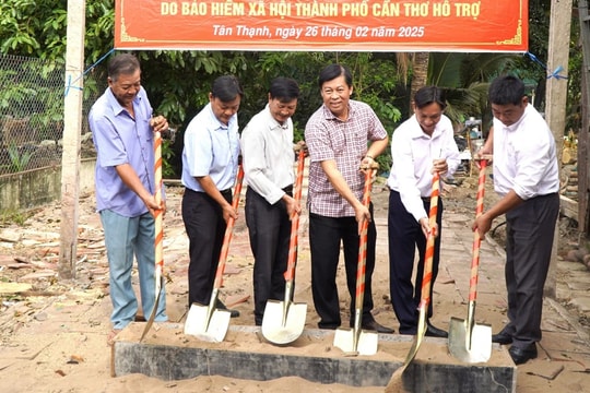 BHXH TP. Cần Thơ đồng hành hỗ trợ nhà ở cho hộ khó khăn