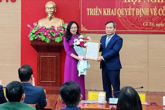 Quảng Ninh: Bà Lê Ngọc Hân giữ chức vụ Bí thư Huyện ủy Cô Tô