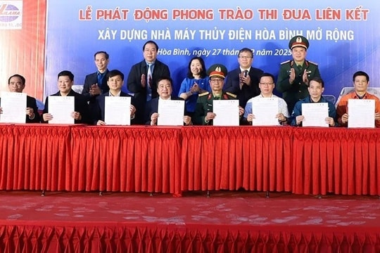 EVN phát động phong trào thi đua liên kết xây dựng Thủy điện Hòa Bình mở rộng