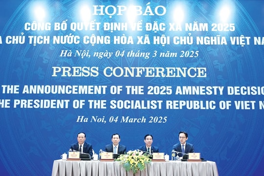 Họp báo công bố Quyết định về đặc xá năm 2025 của Chủ tịch nước