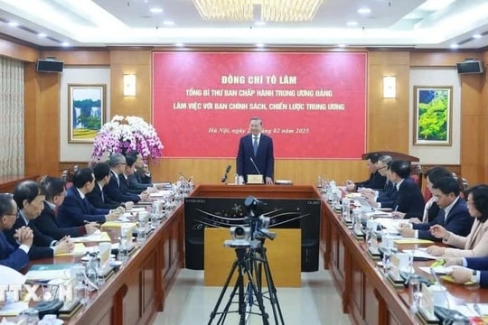 Triển khai kết luận của Tổng Bí thư tại buổi làm việc với Ban Chính sách, chiến lược Trung ương