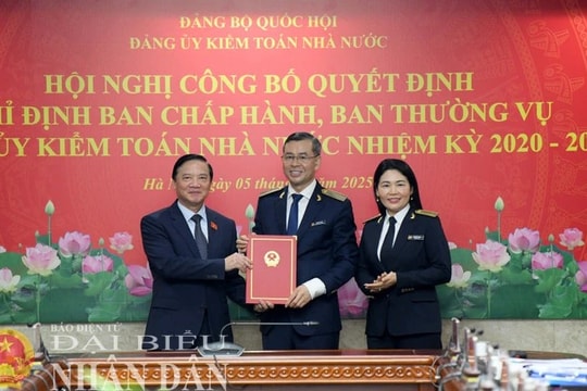 Phó Chủ tịch Quốc hội Nguyễn Khắc Định dự Hội nghị công bố quyết định chỉ định tham gia Ban Chấp hành, Ban Thường vụ, Bí thư Đảng ủy Kiểm toán Nhà nước