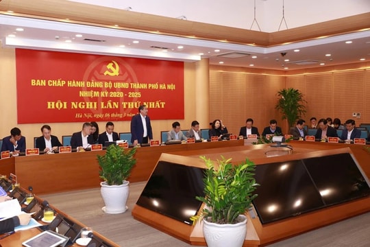 Ban Chấp hành Đảng bộ UBND TP. Hà Nội tổ chức hội nghị lần thứ nhất