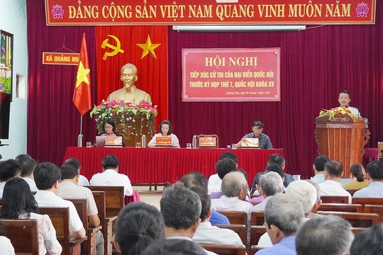 Tập hợp đầy đủ, trung thực ý kiến, kiến nghị của cử tri