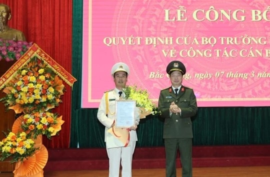 Thượng tá Nguyễn Thế Tuấn được bổ nhiệm làm Phó Giám đốc Công an tỉnh Bắc Giang