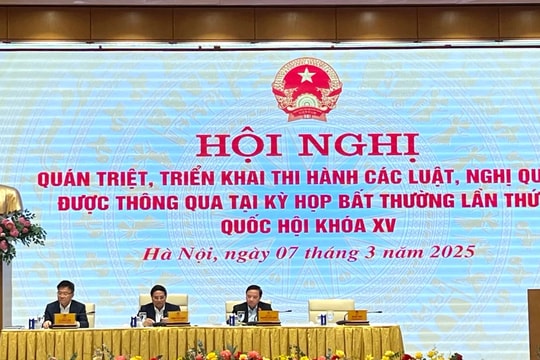 Thủ tướng Phạm Minh Chính chủ trì Hội nghị quán triệt, triển khai thi hành các Luật, nghị quyết được thông qua tại Kỳ họp bất thường lần thứ Chín, Quốc hội Khoá XV