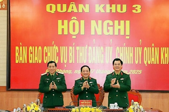 Bàn giao chức vụ Bí thư Đảng ủy, Chính ủy Quân khu 3