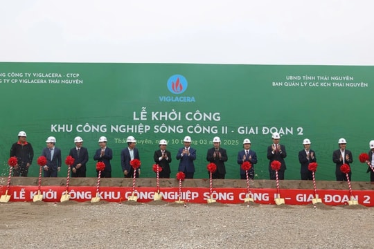Thái Nguyên khởi công xây dựng Khu công nghiệp Sông Công II - Giai đoạn 2