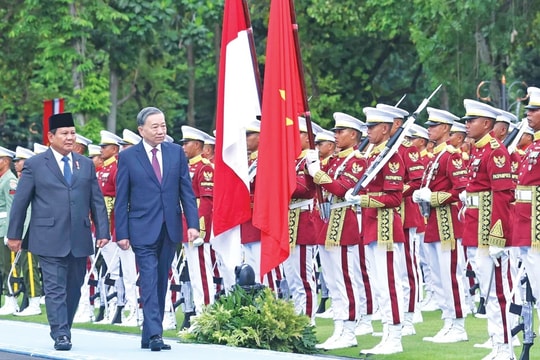 Lễ đón Tổng Bí thư Tô Lâm và Phu nhân thăm cấp nhà nước Cộng hòa Indonesia