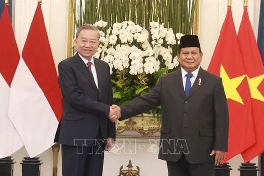 Tổng Bí thư Tô Lâm hội đàm với Tổng thống Indonesia Prabowo Subianto