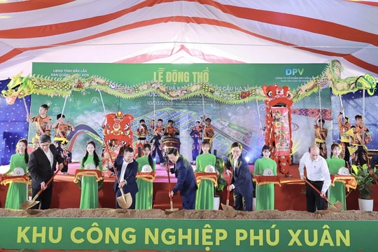 Phó Thủ tướng Chính phủ Trần Hồng Hà dự lễ động thổ dự án khu công nghiệp Phú Xuân tại Đắk Lắk