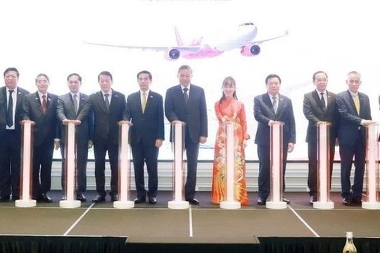 Tổng Bí thư Tô Lâm chứng kiến VietJet Air công bố đường bay thẳng Singapore - Phú Quốc