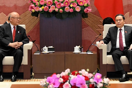 Chủ tịch Quốc hội Trần Thanh Mẫn tiếp Cố vấn đặc biệt Liên minh nghị sĩ hữu nghị Nhật - Việt