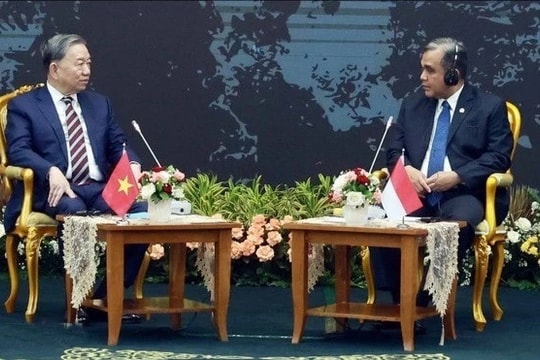 Tổng Bí thư Tô Lâm hội kiến Chủ tịch Hội đồng Hiệp thương Nhân dân Indonesia