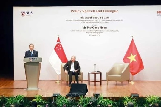 Tổng Bí thư Tô Lâm phát biểu chính sách tại Trường Chính sách công Lý Quang Diệu