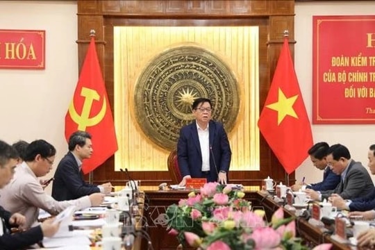 Thông qua Báo cáo kết quả kiểm tra đối với Ban Thường vụ Tỉnh ủy Thanh Hóa