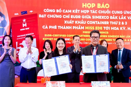 Doanh nghiệp Đắk Lắk "bắt tay" xuất khẩu cà phê đạt chuẩn EUDR 