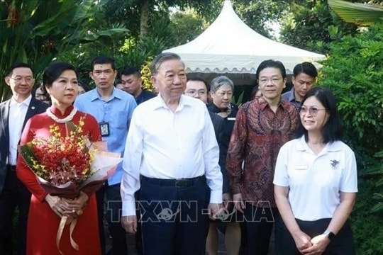 Tổng Bí thư Tô Lâm và Phu nhân dự Lễ đặt tên hoa lan tại Vườn thực vật Singapore