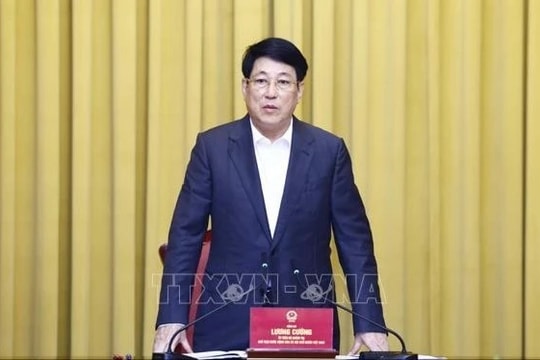 Chủ tịch nước Lương Cường làm việc với Bộ Ngoại giao, Văn phòng Chủ tịch nước về một số nhiệm vụ trọng tâm