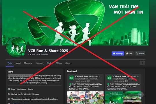 Cảnh báo lừa đảo liên quan đến giải chạy Vietcombank Run & Share 2025