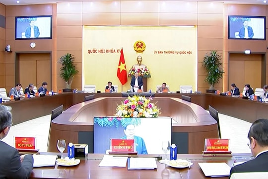 Chủ tịch Quốc hội Trần Thanh Mẫn chủ trì phiên họp của Ban Thường vụ Đảng ủy Quốc hội