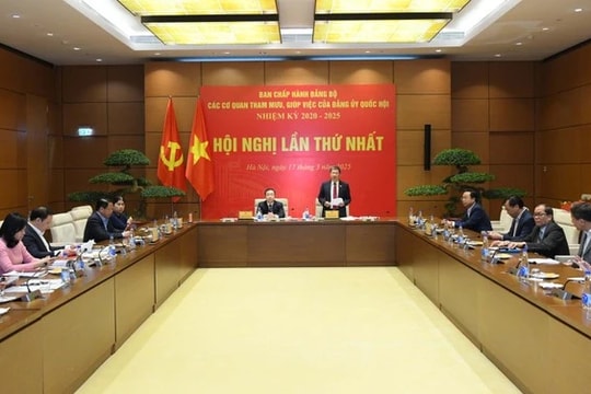 Hội nghị lần thứ nhất Ban Chấp hành Đảng bộ các cơ quan tham mưu, giúp việc của Đảng ủy Quốc hội nhiệm kỳ 2020 – 2025