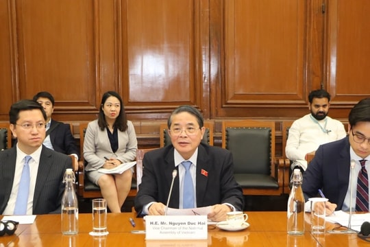 Phó Chủ tịch Quốc hội Nguyễn Đức Hải làm việc với Ủy ban Tài chính của Hạ viện Ấn Độ
