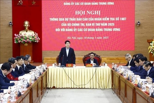 Chủ tịch nước Lương Cường chủ trì Hội nghị thông qua dự thảo kết quả kiểm tra Đảng ủy các cơ quan Đảng Trung ương