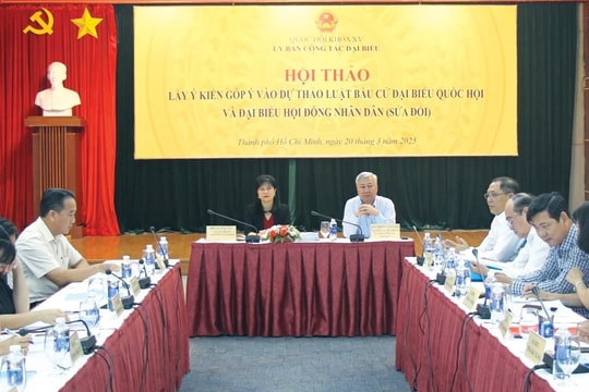 Lấy ý kiến dự thảo Luật Bầu cử đại biểu Quốc hội và đại biểu HĐND (sửa đổi)