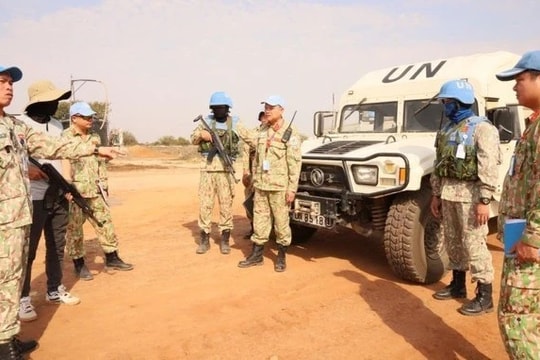 Diễn tập xử trí tình huống bảo đảm an ninh, an toàn tại Phái bộ UNISFA