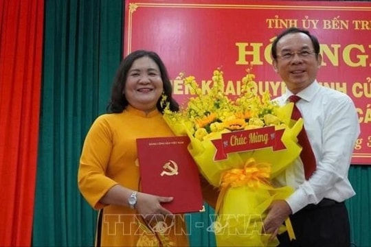 Bà Hồ Thị Hoàng Yến giữ chức Bí thư Tỉnh ủy Bến Tre