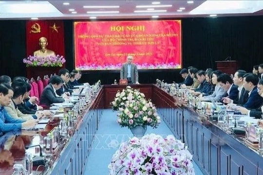 Thông qua dự thảo báo cáo kết quả kiểm tra đối với Ban Thường vụ Tỉnh ủy Sơn La