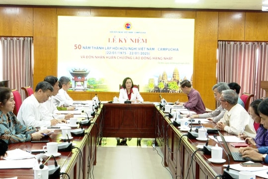 Phó Chủ tịch Quốc Nguyễn Thị Thanh chủ trì cuộc họp Ban Thường vụ Hội Hữu nghị Việt Nam – Campuchia