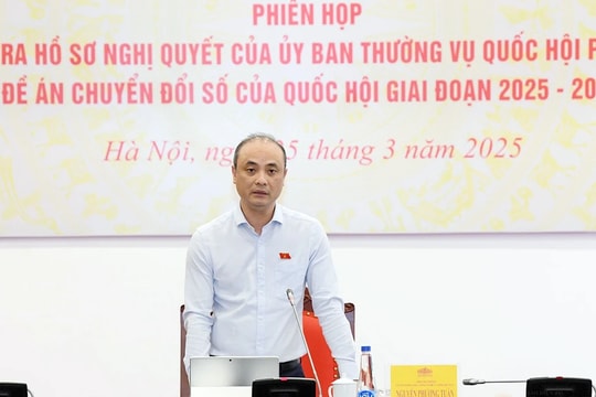 Thẩm tra sơ bộ dự thảo Nghị quyết về đề án chuyển đổi số của Quốc hội