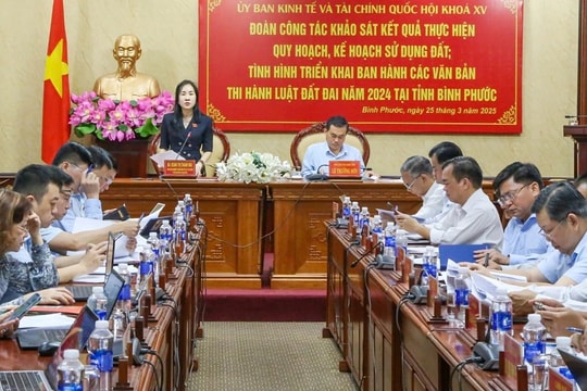 Ủy ban Kinh tế và Tài chính làm việc tại tỉnh Bình Phước
