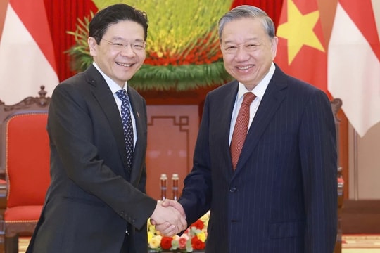 Tổng Bí thư Tô Lâm tiếp Thủ tướng Cộng hòa Singapore