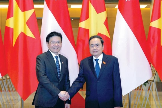 Chủ tịch Quốc hội Trần Thanh Mẫn: Tạo môi trường pháp lý thuận lợi, thúc đẩy hợp tác Việt Nam - Singapore