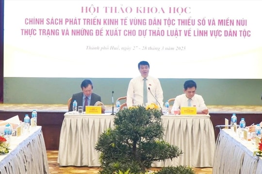 Sớm hoàn thiện chính sách phát triển kinh tế vùng dân tộc thiểu số và miền núi