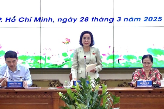 Phó Chủ tịch Quốc hội Nguyễn Thị Thanh chủ trì làm việc với UBND TP. Hồ Chí Minh
