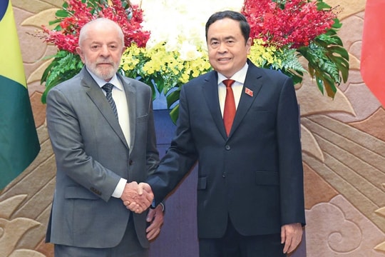 Chủ tịch Quốc hội Trần Thanh Mẫn hội kiến Tổng thống Brazil Luiz Inácio Lula da Silva