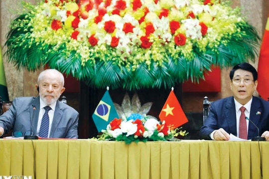 Chủ tịch nước Lương Cường và Tổng thống Brazil gặp gỡ báo chí