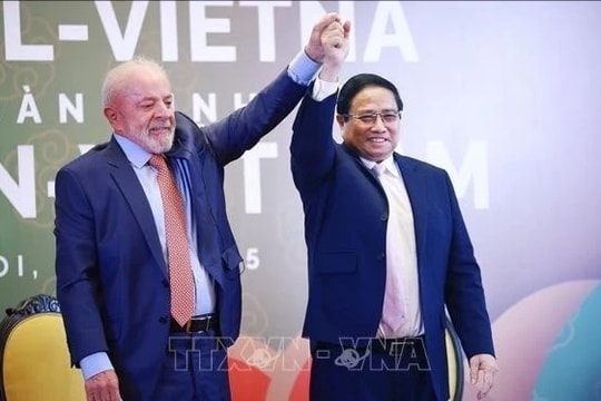 Thủ tướng Phạm Minh Chính và Tổng thống Lula da Silva dự Diễn đàn kinh tế Việt Nam - Brazil