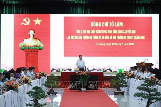 Tổng Bí thư Tô Lâm: Phát huy thế mạnh để vùng đất Quảng - Đà vươn ra biển lớn