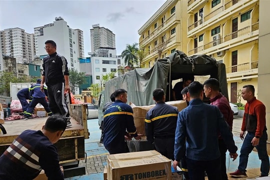 Đoàn công tác của Bộ Công an sẵn sàng lên đường thực hiện nhiệm vụ cứu nạn, cứu hộ tại Myanmar