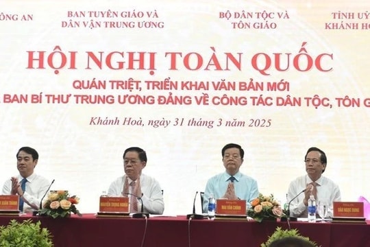 Hội nghị toàn quốc quán triệt, triển khai một số văn bản mới của Ban Bí thư về công tác dân tộc, tôn giáo