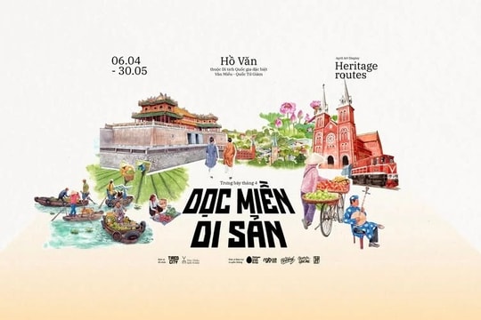 Vẻ đẹp Việt Nam trong tranh màu nước của Lê Rin